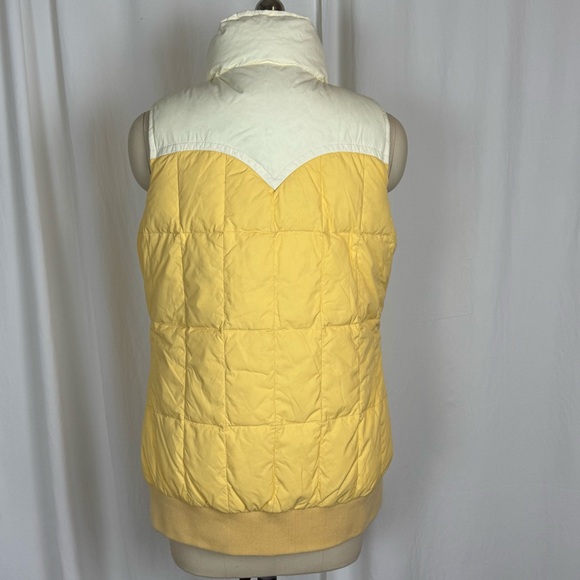 Le Tigre Yellow and Cream Puffer Vest - Picture 6 of 12